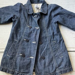 Gap chambray double-breasted coat